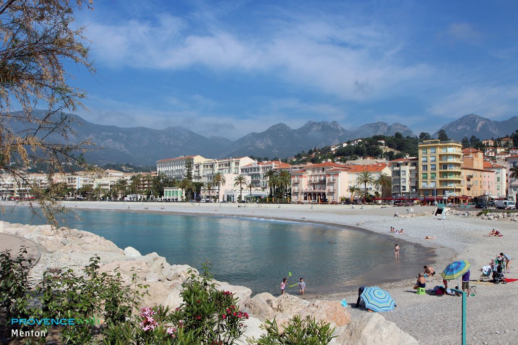 Plage de Menton.
