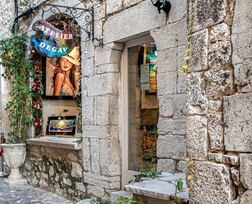 Atelier d'artistes &agrave; Saint Paul de Vence.