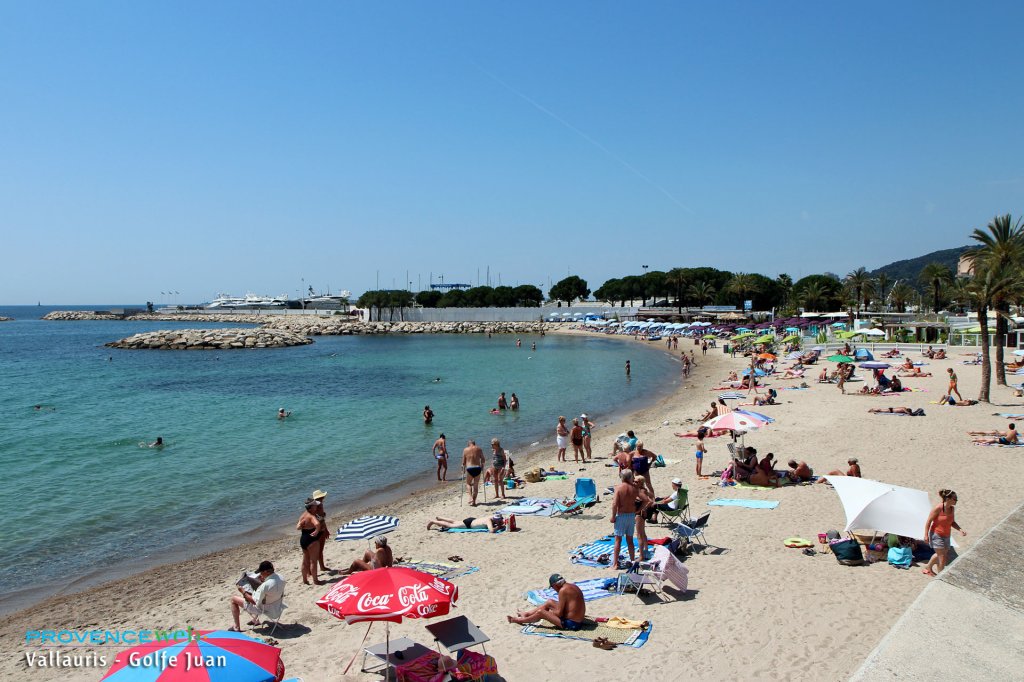 Plage à Vallauris.