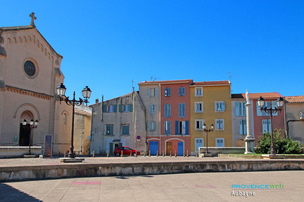 La ville d'Aubagne dans les Bouches du Rh&ocirc;ne.
