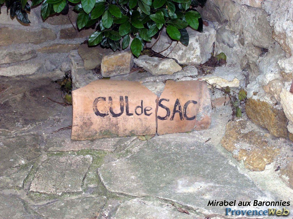 Cul de sac.