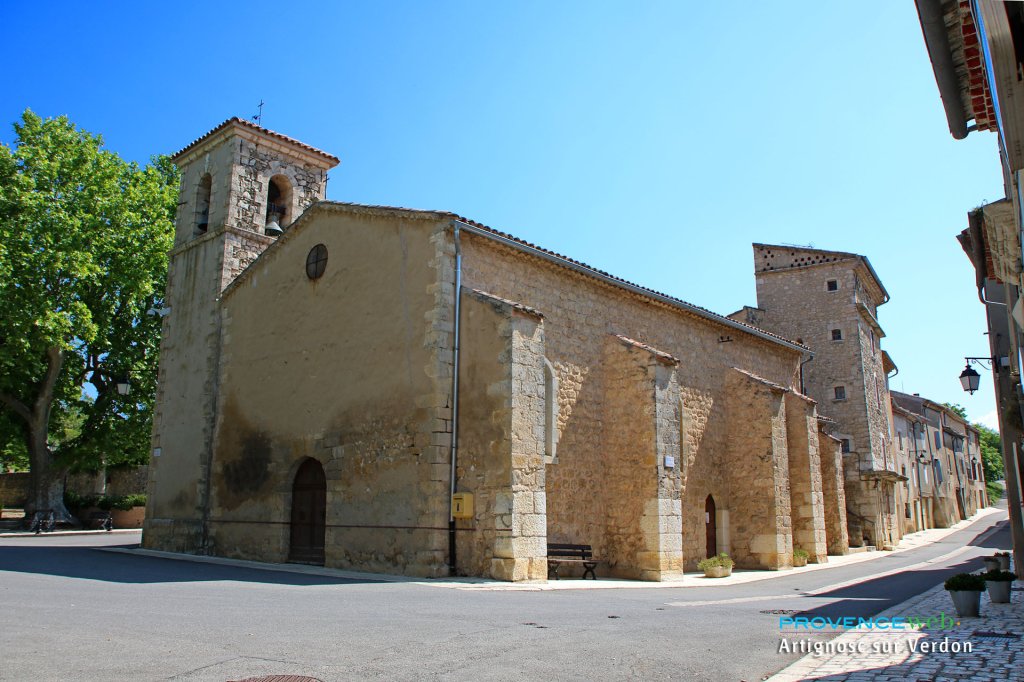Eglise d'Artignosc sur Verdon.