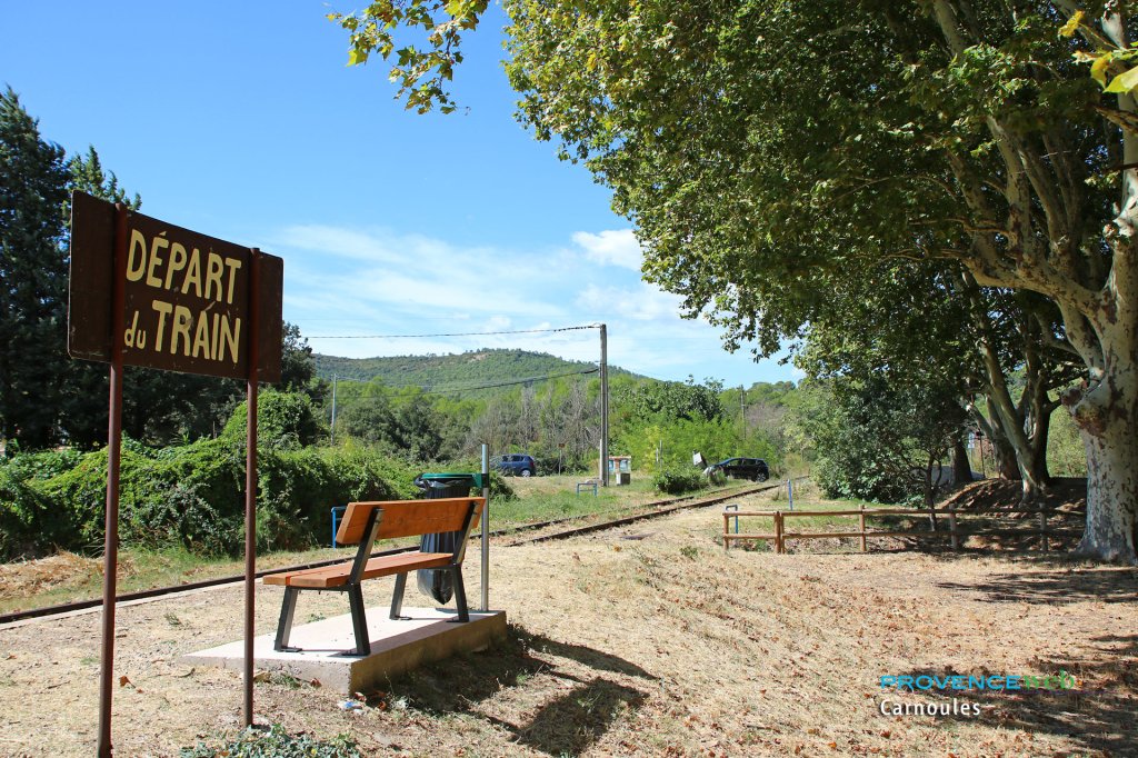 d&eacute;part du train.
