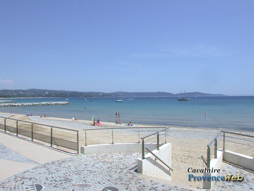 Plage de Cavalaire.