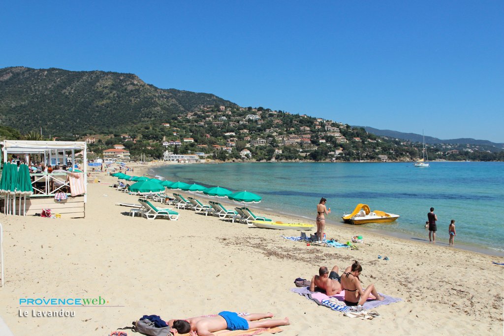 Plage au Lavandou.