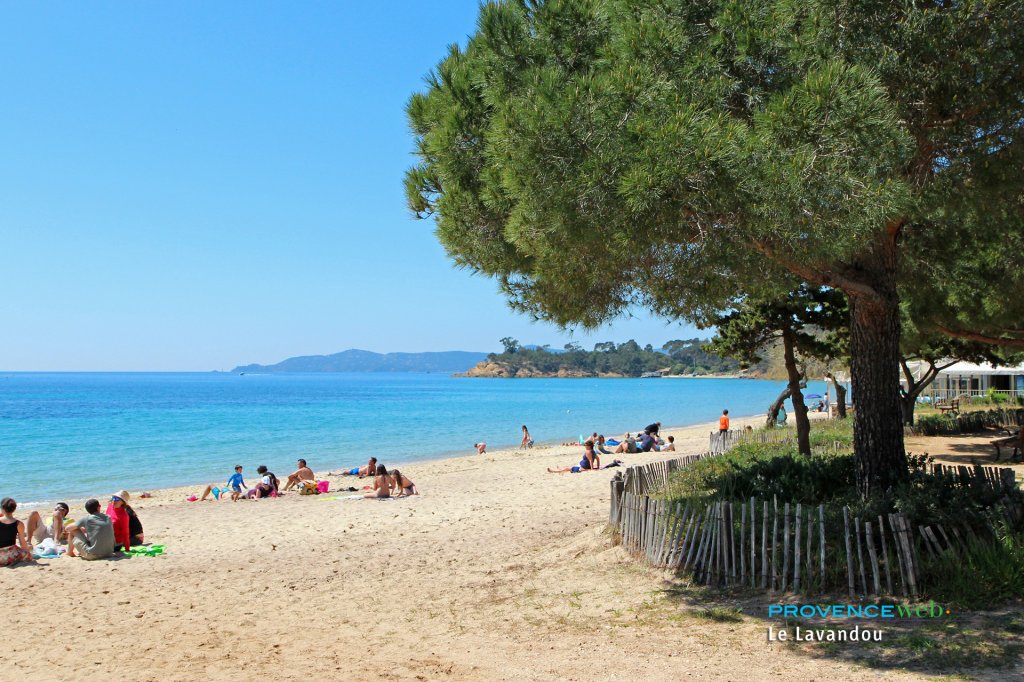 grande plage du Lavandou.