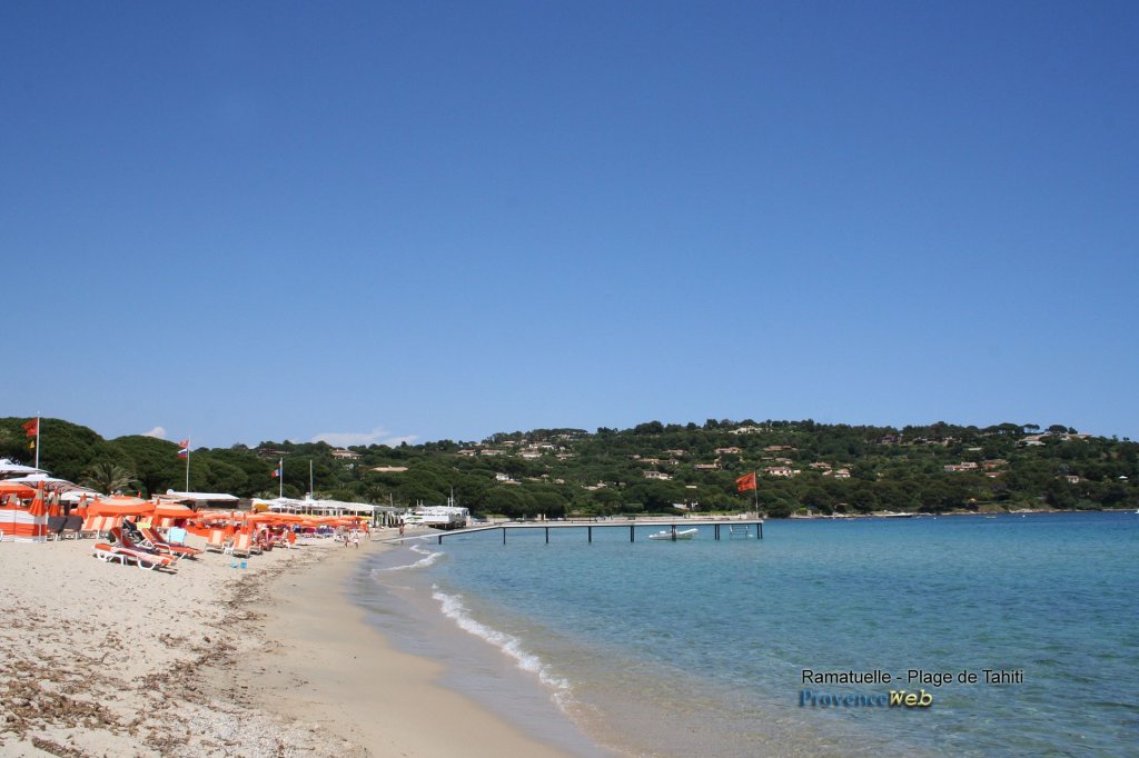 Plage &agrave; Ramatuelle.