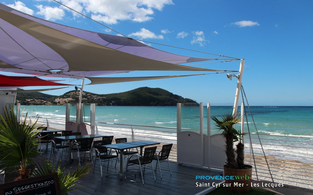 Plage Saint Cyr sur Mer.