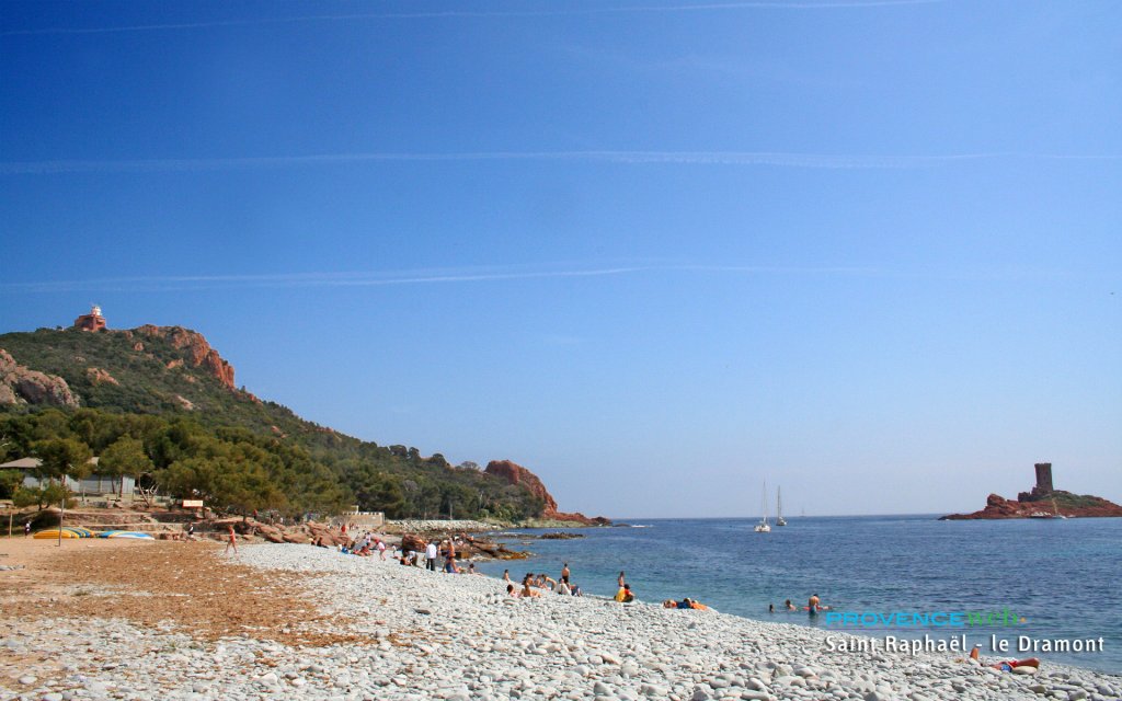Plage de Saint Raphael.