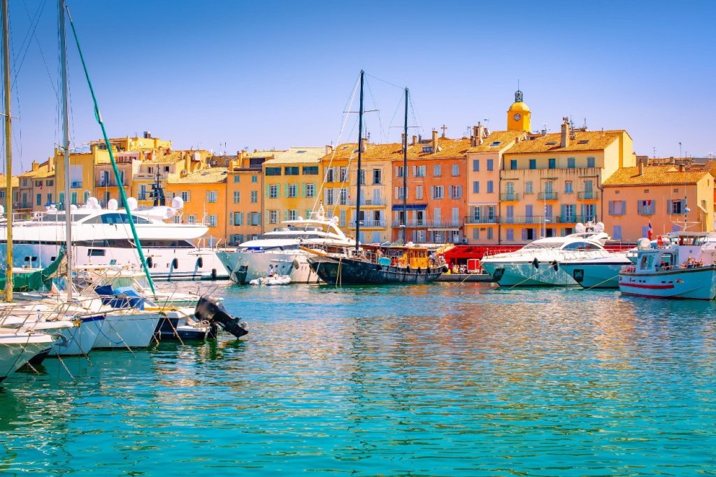 Le port de Saint Tropez.