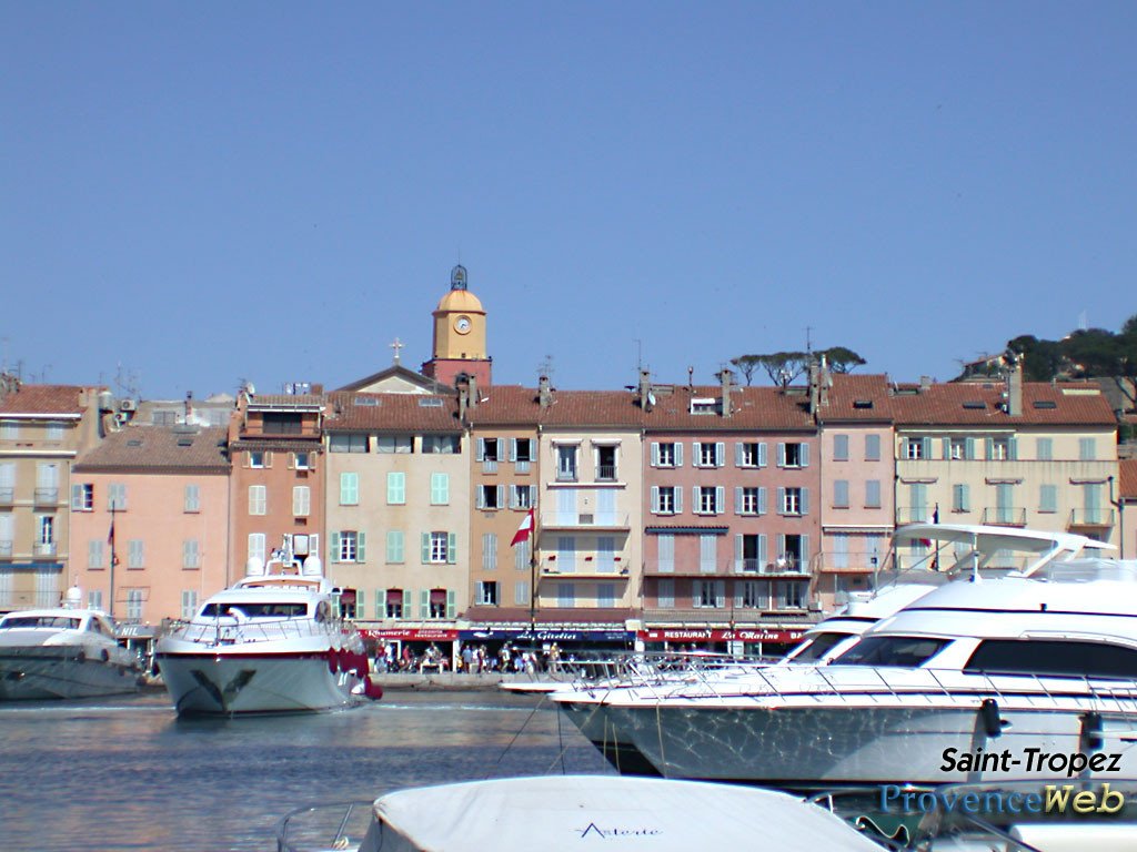 Le port de Saint Tropez.