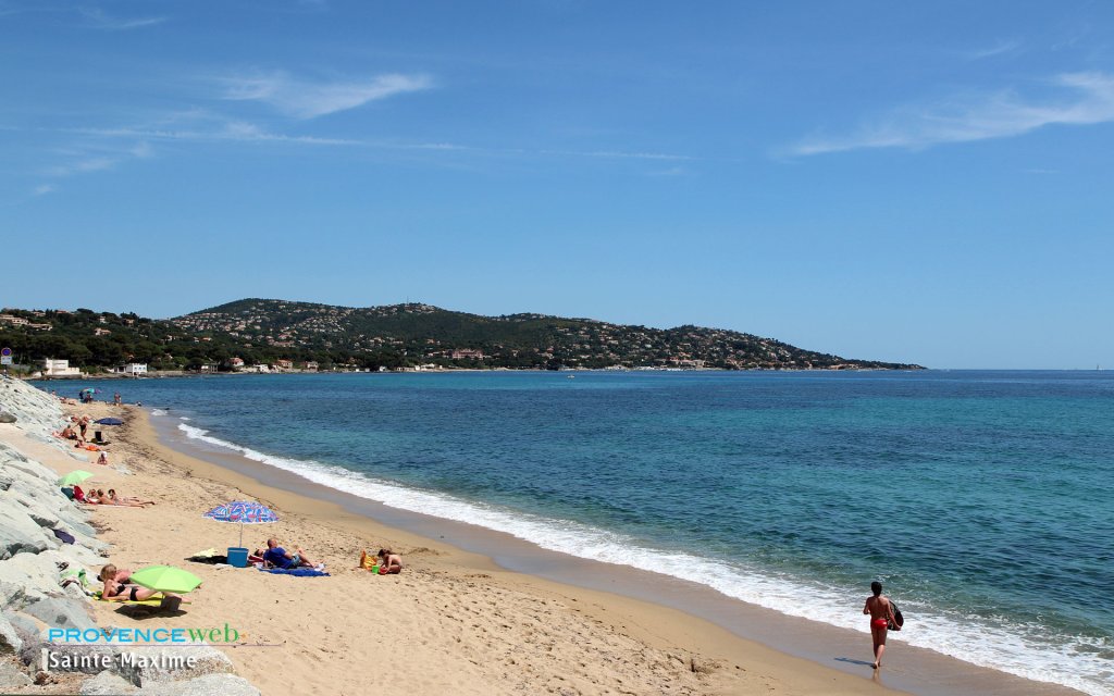 Plage de Sainte Maxime.