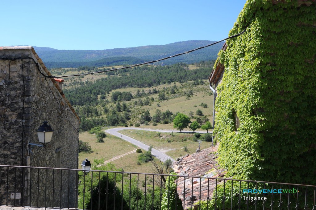 Vue depuis Trigance.
