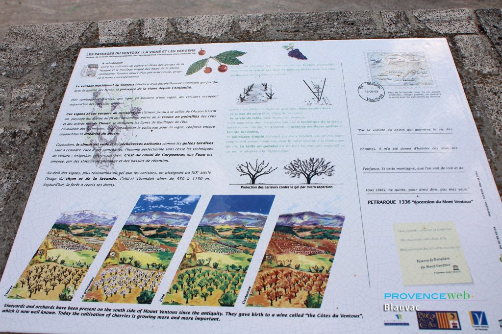 Panneau d'information.