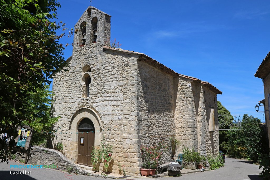 Eglise de Castellet en Luberon.