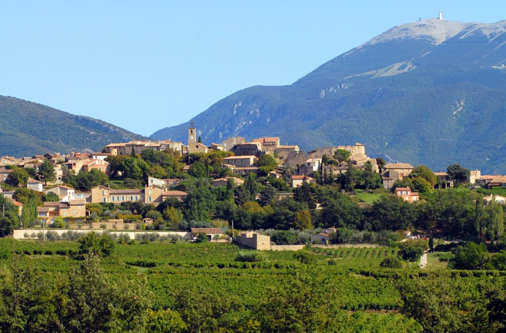 Le village de Faucon dans le Vaucluse.