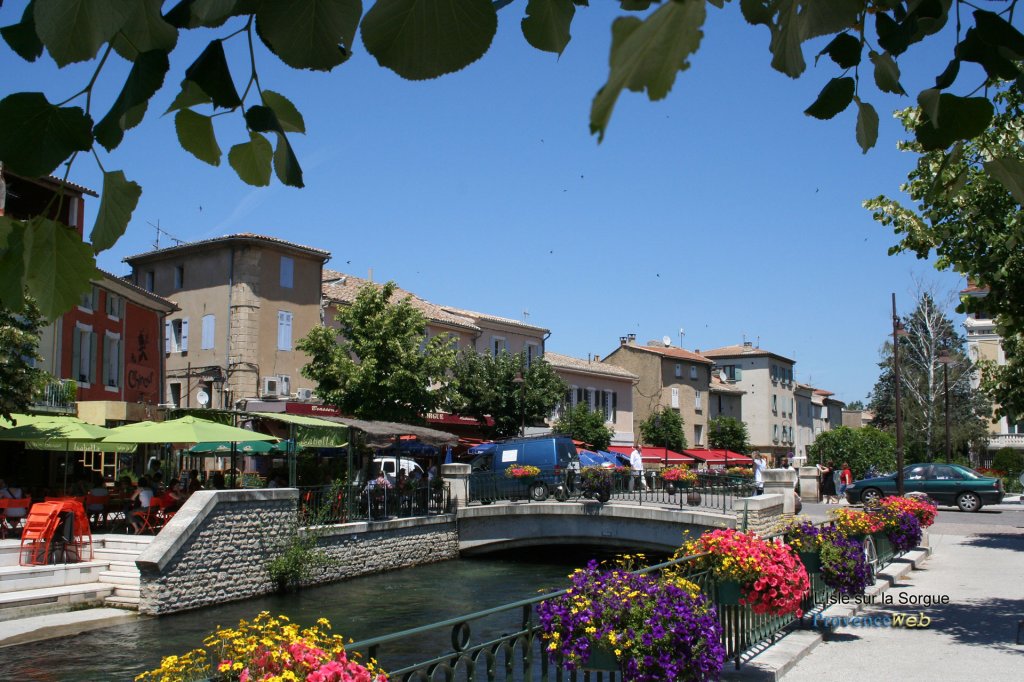 canaux L'Isle sur la Sorgue.