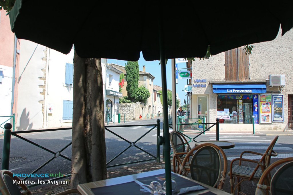 Terrasse d'un restaurant.