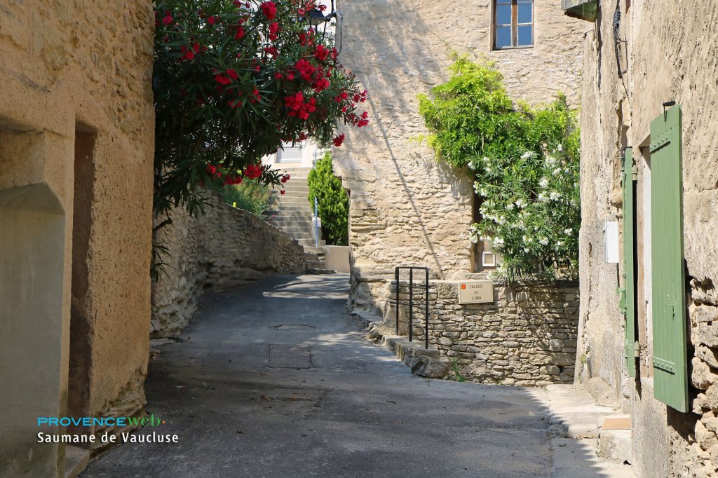 Ruelle &agrave; Saumane de Vaucluse.