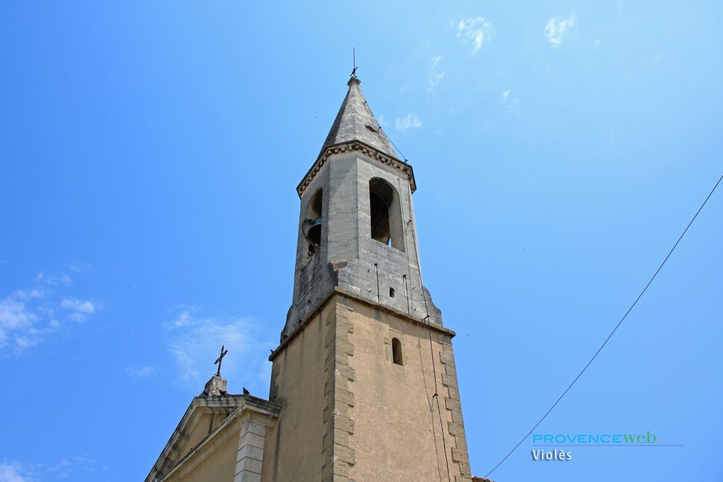Eglise de Viol&egrave;s - clocher.